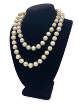 Load image into Gallery viewer, Large Freshwater Pearls with Olive Green Knots
