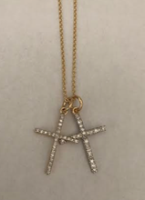 Load image into Gallery viewer, 1 inch pave diamond crosses
