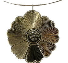 Load image into Gallery viewer, Daisy Pendant with Diamonds
