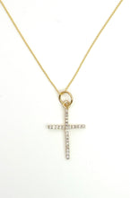 Load image into Gallery viewer, 1 inch Pave Diamond Cross
