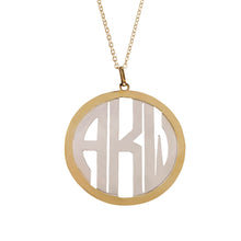 Load image into Gallery viewer, 14k Multi Gold Initial Pendant (Customizable)
