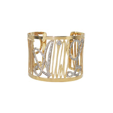 Load image into Gallery viewer, 14k Thin Diamond Note Cuff
