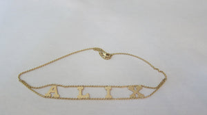 14k "Gold Caught in the Middle" Choker (Customizable)