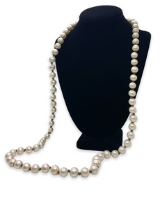 Large Freshwater Pearls with Olive Green Knots