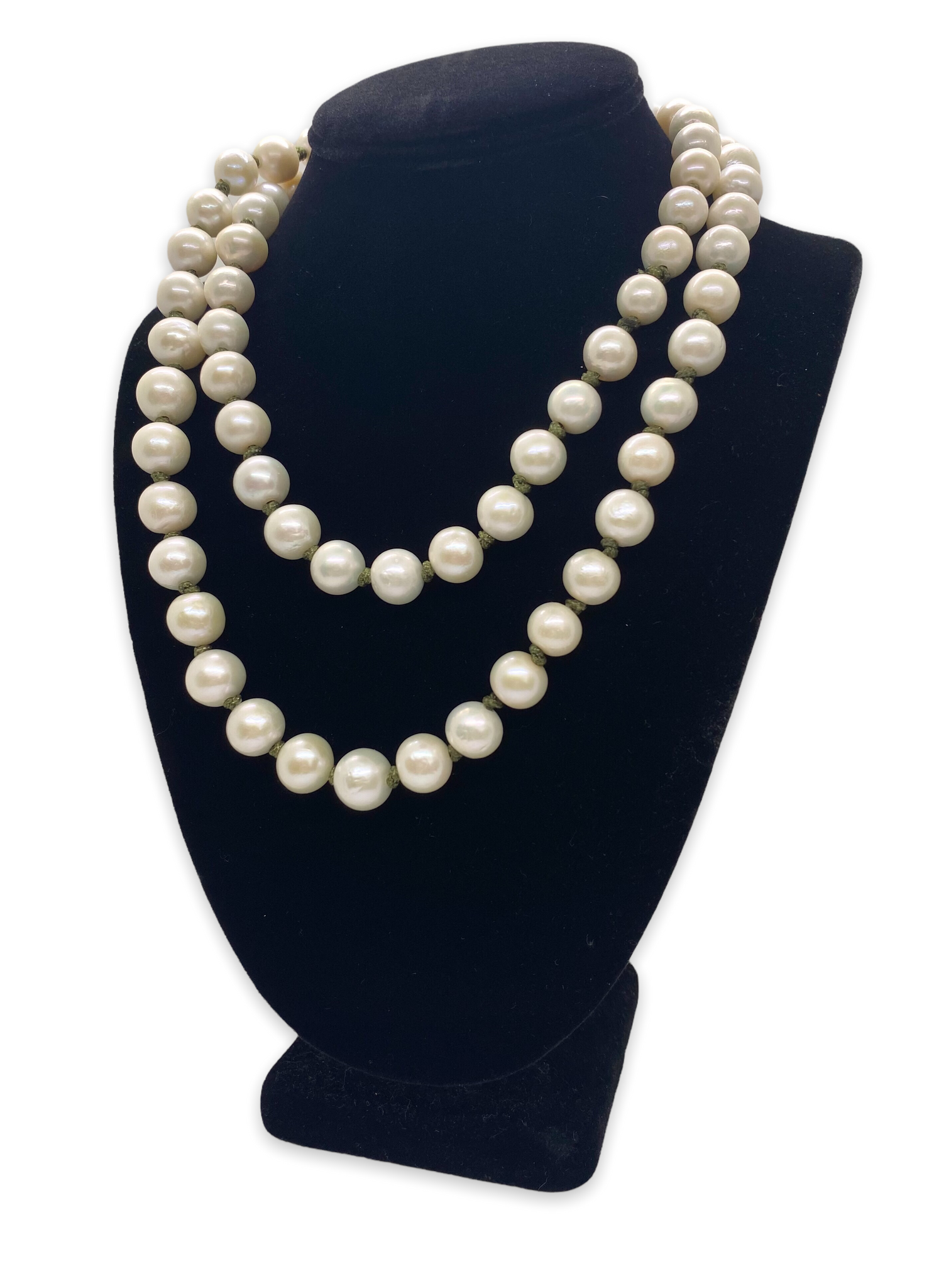 Real Pearl Necklace for Men | Single Strand Choker | Cultured Freshwater  Pearls | Black Knotting