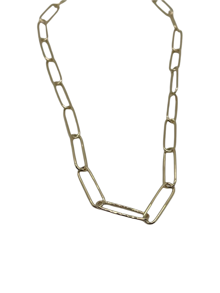 14k Yellow Gold Thin Paper Clip Chain