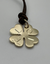 Load image into Gallery viewer, Small Gold Lucky Charm Clover with Colored Stones (Customizable)

