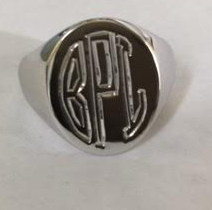 Load image into Gallery viewer, Men/women Initial pinky ring (Customized)
