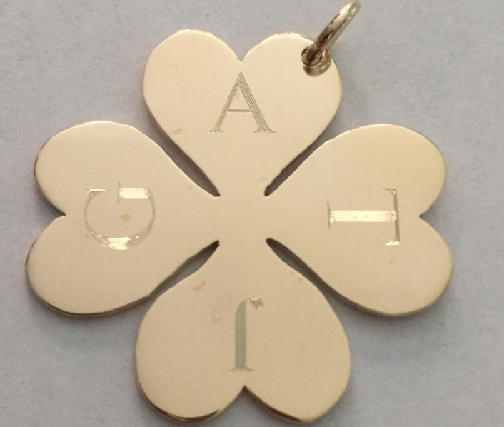 Thick Initial Clover (Customizable)